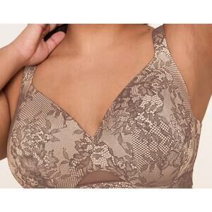 Lane Bryant cacique Comfort Bliss Lightly Lined Full Coverage Bra size 48F